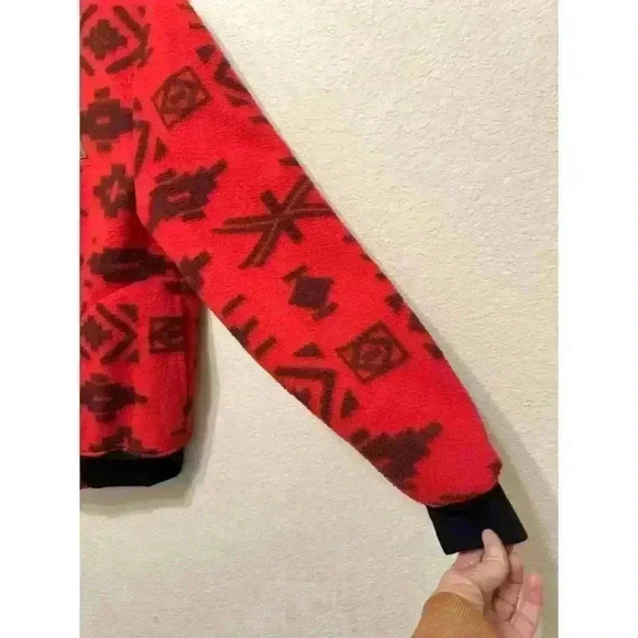 Vintage‎ London Fog Tribal Fleece Zip Up Jacket YOUTH 14-16 Southwestern Punchy - Picture 2 of 10